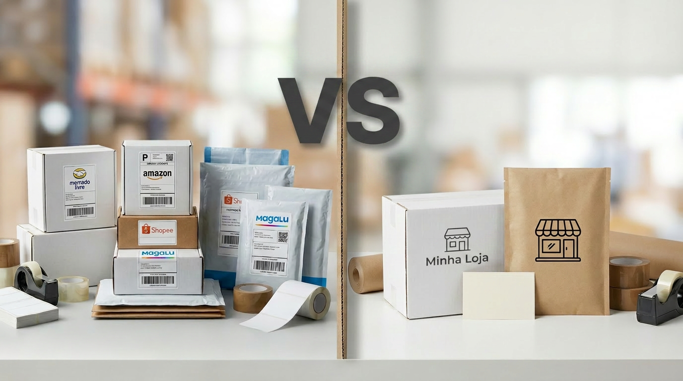Marketplace ou loja virtual própria: qual é a melhor estratégia para sua marca em 2026?